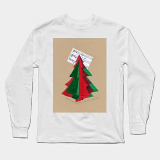 Cubist Christmas Tree Long Sleeve T-Shirt